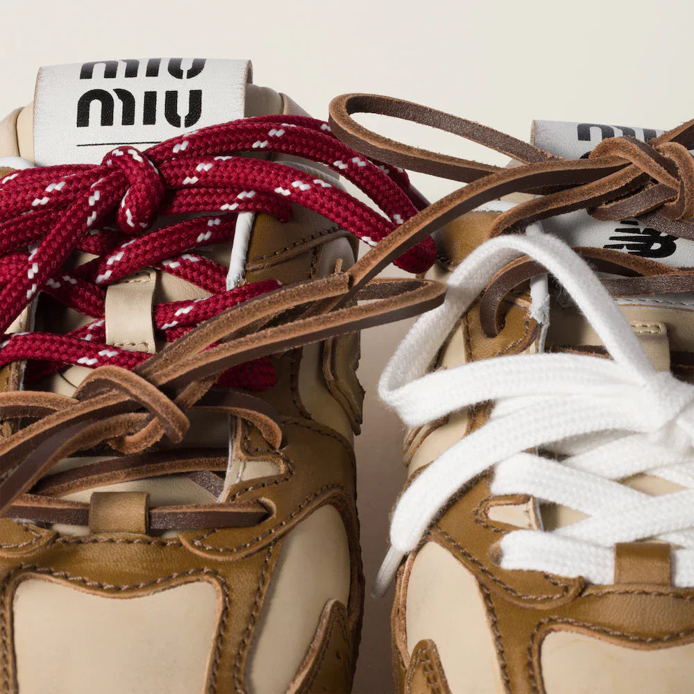 530 SL Mules – Bleached Leather & Gum Sole Cinnamon Travertine Gray Edition