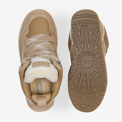 Suede Shearling Low Baskets - Sand Edition